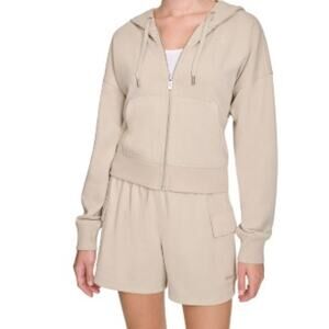 DKNY Women's Terry Zip Front Jacket PBL Size XS